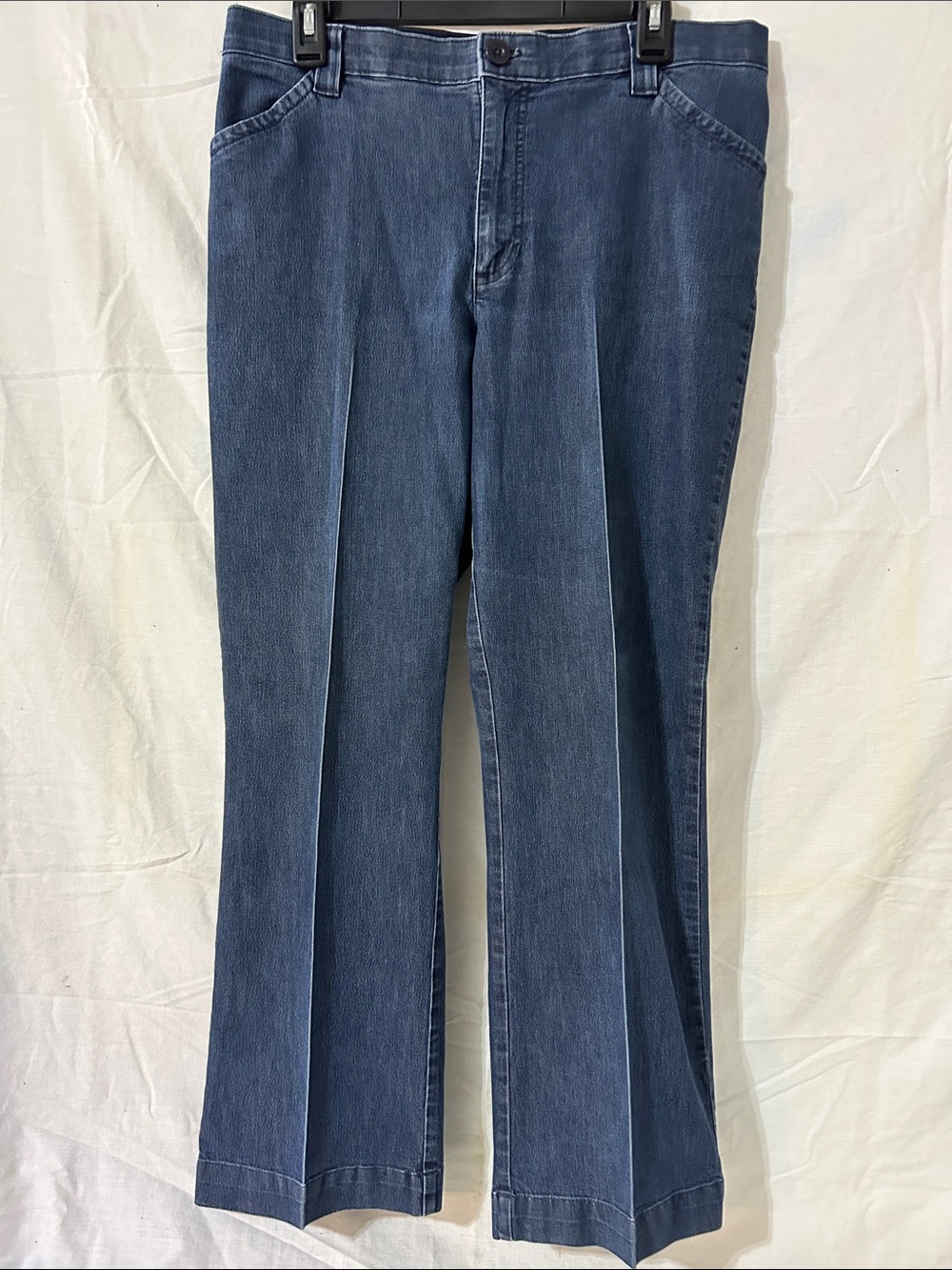 Lee Comfort Waist Sailor-Inspired Jeans Size 14 Short Blue Denim